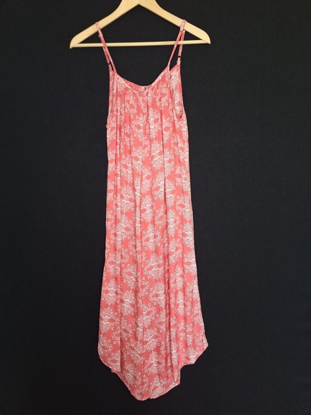 💙 Joyous & Free Pink White Floral Paisley Ultra Wide Leg Jumpsuit Romper Size M